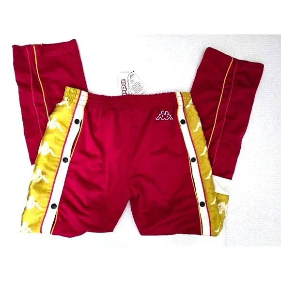 Kappa Women's Graphic Tearaway Track Pants, Size S, Red/White/Gold, MSRP… - Picture 8 of 13